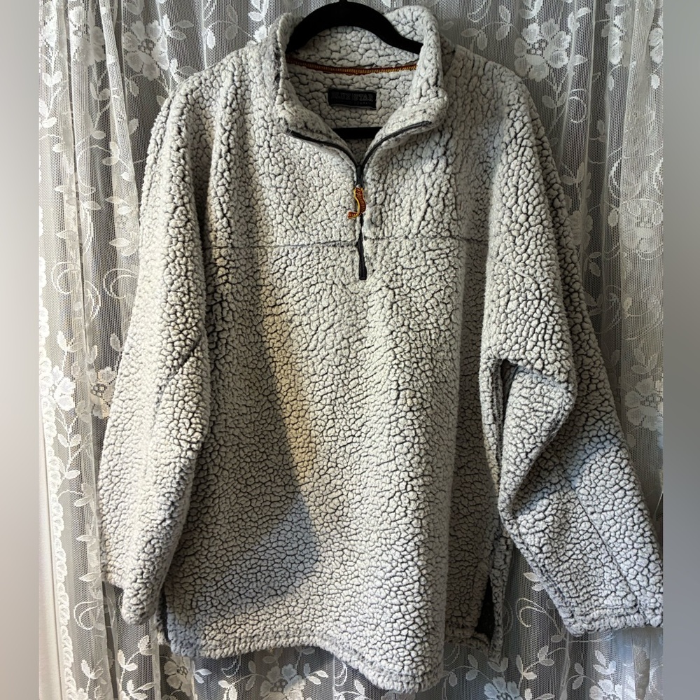Gray Sherpa Fleece Sweater size xl